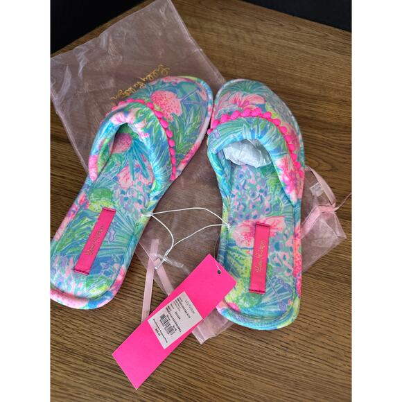 NWT Lilly Pulitzer Clara Slipper - Multi Swizzle Sz 9/10 - Picture 2 of 5